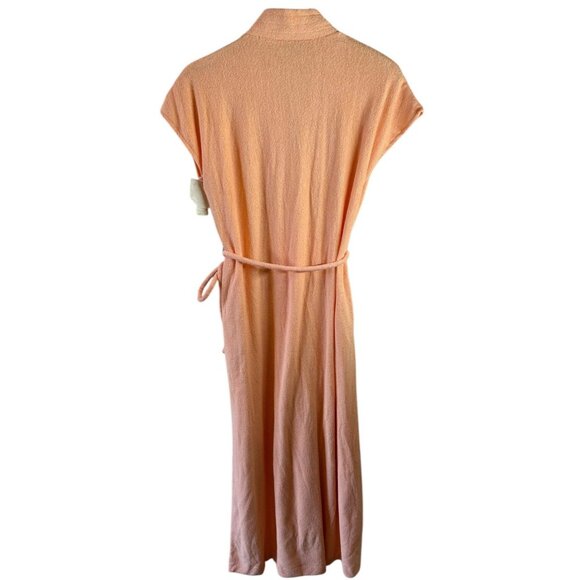 NOS Vintage 70's/80's Vassarette Peach Terry Wrap Robe Medium - Picture 4 of 9